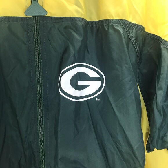 Vintage Green Bay Packers nfl Apex One Pro Line Packable 90's Full Zip XL Rare - Picture 3 of 8